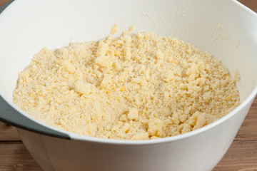 Raw Shortcrust Pastry. Cooking Process Of Pie Or Cake. Preparati