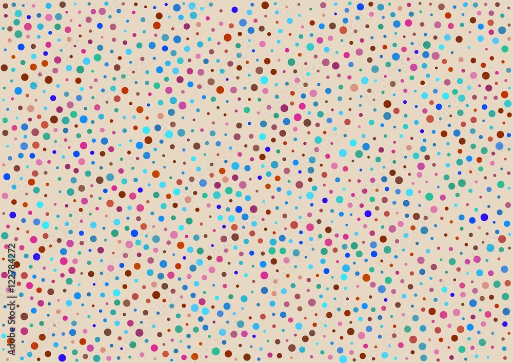Poster background with color dots