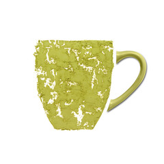 Cup of tea made from real matcha
