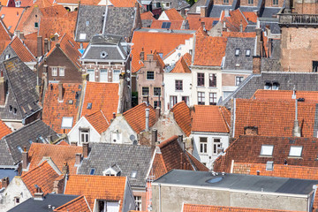 Fototapeta na wymiar Rooftops of Zutphen