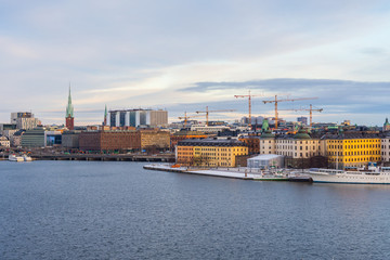 Fototapeta na wymiar Stockholm Skyline (January)