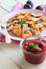 Kaiserschmarrn mit zwetschgenkompott