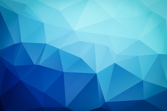 triangular blue abstract background pattern