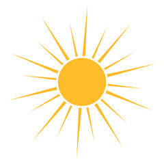 Sun icon vector
