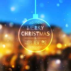 christmas blurred background
