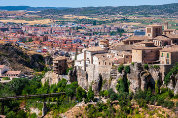 Naklejka premium Old Hanging Houses of Cuenca, Spain