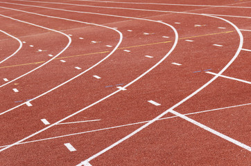 Fototapeta premium Piste d’athlétisme autour du stade