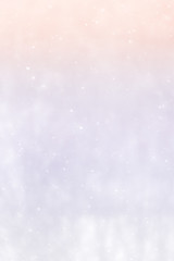 Winter blur background with snowflakes