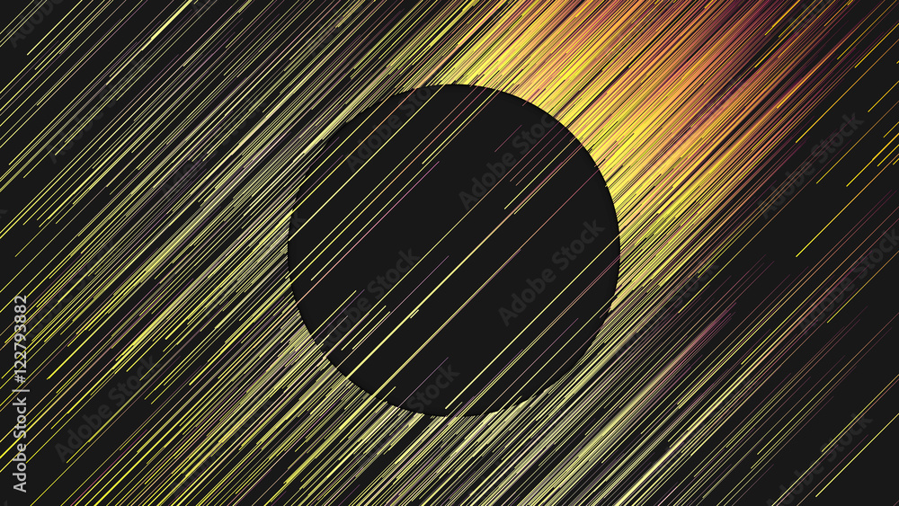 Aufkleber digital diagonal yellow lines abstract background. 3d rendering