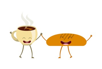 food character menu icons vector illustration design