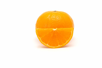 Orange fruit isolated on white background