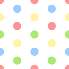 Seamless holiday background with colorful circles