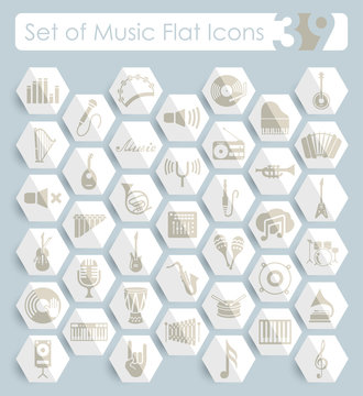 Set of music icons