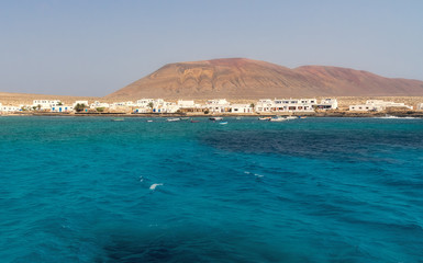 Coast of the island of La Graciosa.