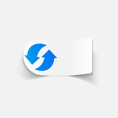 realistic design element: arrow recycling