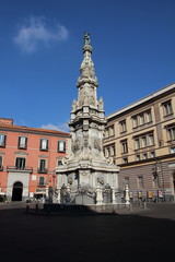 Fototapeta premium statue in Naples, Italy