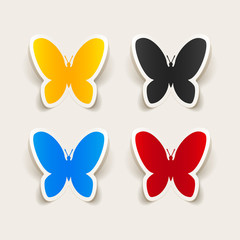 Fototapeta na wymiar realistic design element: butterfly