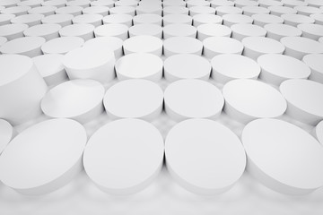 Fototapeta premium 3D rendering of abstract cylinder background