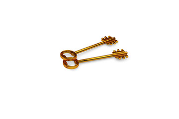 3d illustration of a key to the door, happiness, love and home