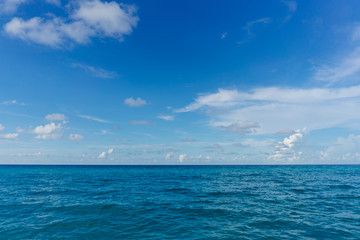 Obraz premium The most beautiful species in the Atlantic Ocean and beach in the resort of Varadero, Cuba