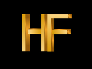 HF Initial Logo for your startup venture