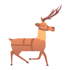 Cartoon deer vector animal