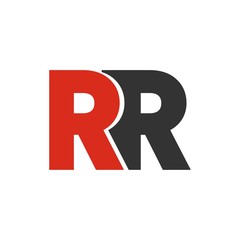 RR letter initial logo design