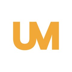UM letter initial logo design