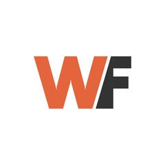 WF letter initial logo design
