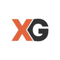 XG letter initial logo design