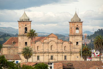 Fototapeta na wymiar Church in Zipaquirá, Colombia