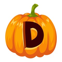 Halloween font alphabet vector