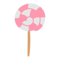 Lolipop candy symbol vector.