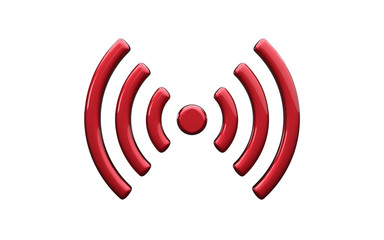 Wi Fi Wireless Network Symbol. 3d illustration