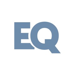 EQ letter initial logo design