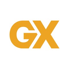 GX letter initial logo design
