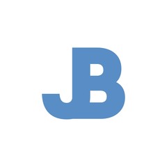 JB letter initial logo design