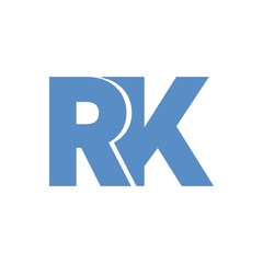RK letter initial logo design