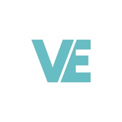 VE letter initial logo design