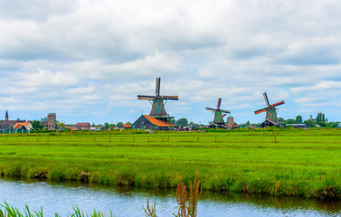 Fototapeta premium Windmills on the horizon