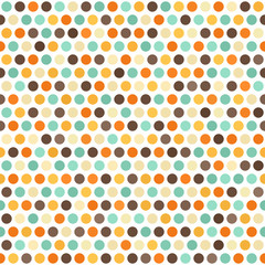 Polka dot pattern. Vector seamless retro background