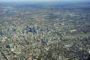 Aerial view of London