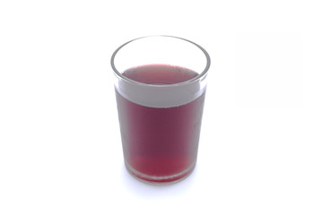 pomegranate juice isolated on white background