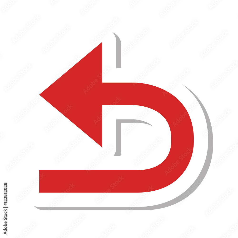 Poster sync refresh or webpage reload arrow. replay sign. vector illustration