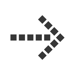 Fototapeta premium arrow shape direction symbol navigation element. vector illustration