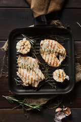 Fresh roasted chicken fillet