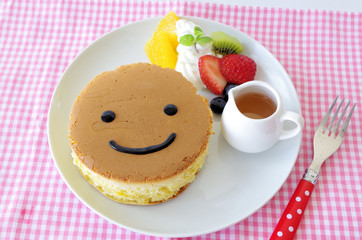 かわいいパンケーキ
