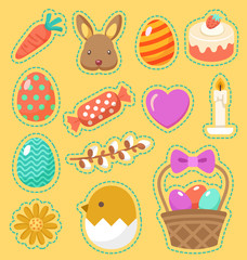 Happy Easter Elements  : Vector Illustration