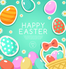 Happy Easter Elements  : Vector Illustration