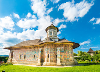 Moldovita orthodox church monastery, Moldavia, Bucovina, Romania